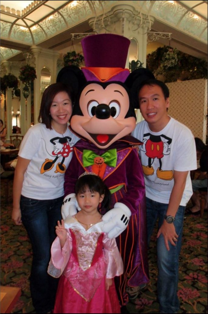 2011. First family overseas trip to Hong Kong (Disneyland) for my Daughter